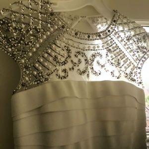 Sherri Hill white bandage gown NEVER WORN